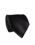 Brown Logo Embroidery Silk Adjustable Men Necktie Tie
