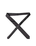 Black Solid Silk Adjustable Men Tied Necktie Tie