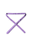Purple Solid Silk Adjustable Men Tied Necktie Tie