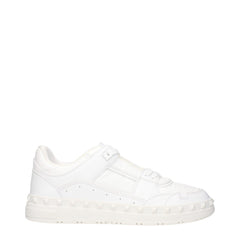 Men's White Leather Sneakers
