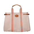 Men's Logo Canvas Tote Beige