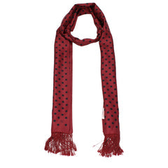 Men's Red Silk Foulard Accessory