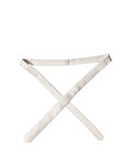Off White Satin Silk Adjustable Men Tied Necktie Tie