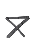 Black Geometric Dg Silk Adjustable Men Tied Necktie Tie