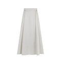 Women's Gray Elastane Long Skirt