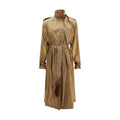 Women's Beige Polyamide Trench Coat Clothing