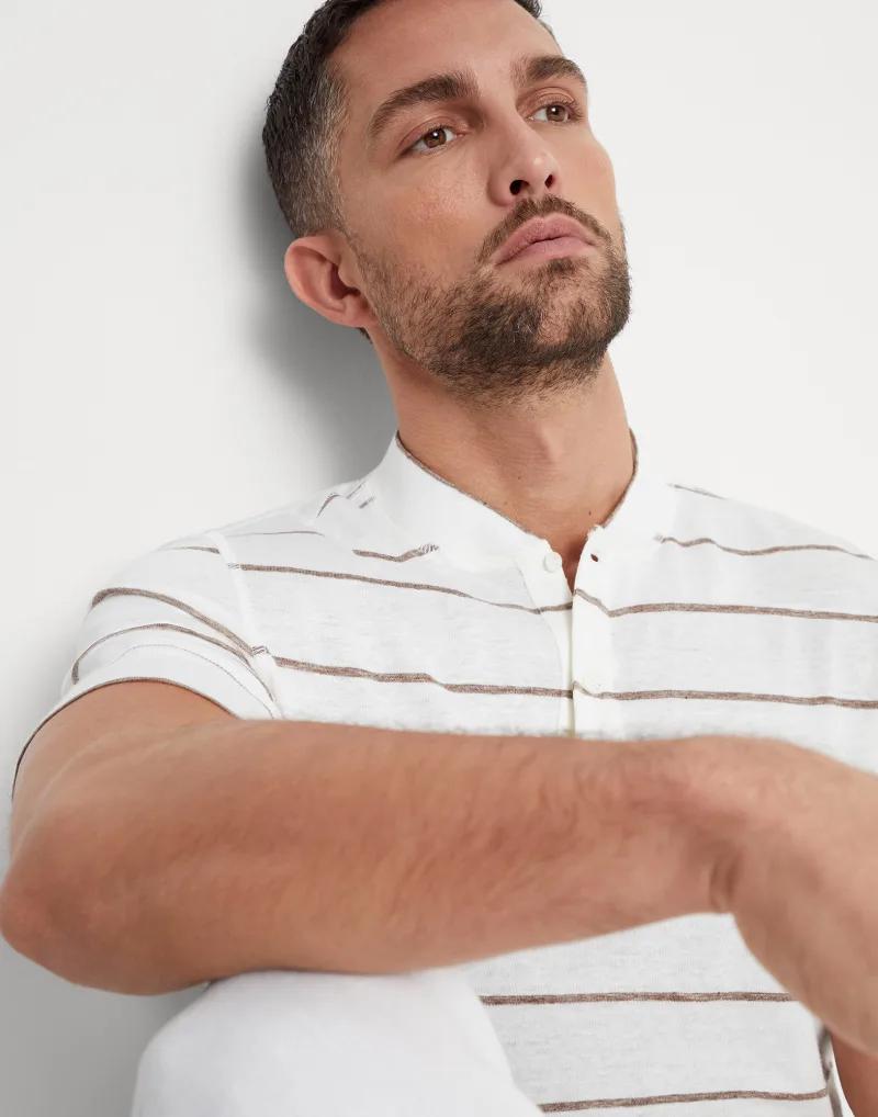 Brown Linen T-Shirt