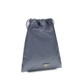 Blue Recycled Polyamide Clutch Bag