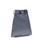 Blue Recycled Polyamide Clutch Bag