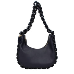 Women's Blue Leather Shoulder Bag