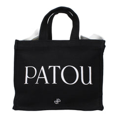 Women's Logo-Print Cotton Tote Black
