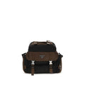Men's Brown Recycled Polyamide Shoulder Bag