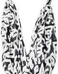 Women's Black White Logo Sleeveless Floor Length Maxi Dress And Polyester