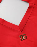 Women's Red Viscose Sleeveless Halter Crop Tank Top Nylon Polyester Pu