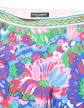 Women's Floral-Print Silk Stretch Leggings Multicolor Elastane