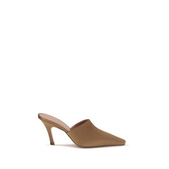 Women's Brown Silk Sandals