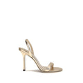Women's Jenn Sandal Gold Calf Leather Bos Heels