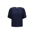 Women's Blue Cashmere Sleeveles Sweater Clothing