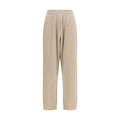 Women's Beige Cashmere Casual Pants