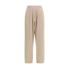 Women's Beige Cashmere Casual Pants