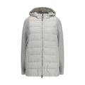 Women's Gray Polyester Full-Length Jacket Clothing