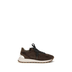 Women's Brown Calf Leather Bos Taurus Athletic Sneakers