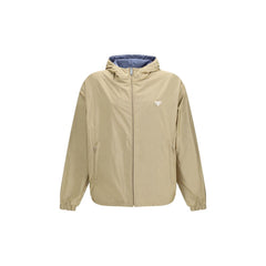 Men's Beige Recycled Polyamide Shell Jacket Clothing