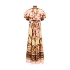 Women's Multicolor Silk Casual Dress