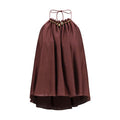 Women's Bordeaux Silk Blouse
