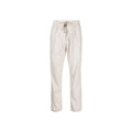 Women's Gray Elastane Casual Pants