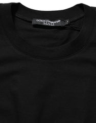 Women's Cotton Crew Neck Sweater Black