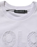 Women's White Logo Round Neck Sleeveless T-Shirt Cotton