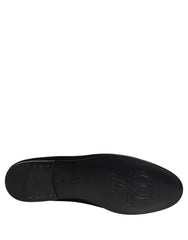 Men's Calfskin Leather Logo Loafer Black