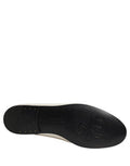 Men's Logo-Embroidered Leather Flat White