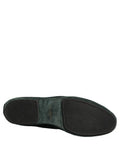 Men's Velvet Slip-On Loafer Green Leather
