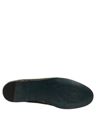 Multicolor Floral Jacquard Men Loafers Shoes Leather
