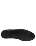 Black Crystal Embellished Men Loafers Shoes Leather