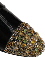 Black Embellished Men Derby Dress Formal Shoes Leather