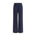 Women's Blue Wool Oves Aries Casual Pants
