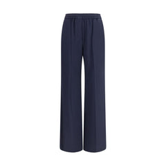 Women's Blue Wool Oves Aries Casual Pants