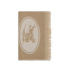 Men's Beige Wool Oves Aries Scarf