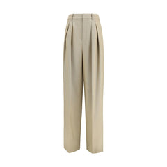 Women's Beige Wool Oves Aries Dress Pants