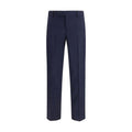 Men's Blue Wool Oves Aries Dress Pants
