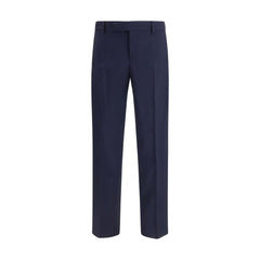 Men's Blue Wool Oves Aries Dress Pants