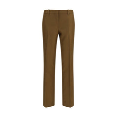 Women's Brown Wool Oves Aries Dress Pants