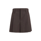 Brown Wool Oves Aries Bermuda Shorts