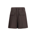Brown Wool Oves Aries Bermuda Shorts