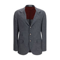 Men's Gray Wool Oves Aries Blazer Clothing