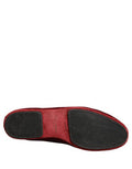 Men's Velvet Slip-On Loafer Red Leather