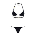 Women's Black Nylon Bikini Clothing